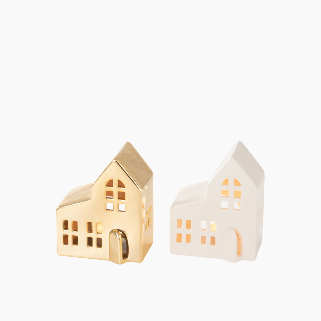 House Set of 2 porcelain figurines