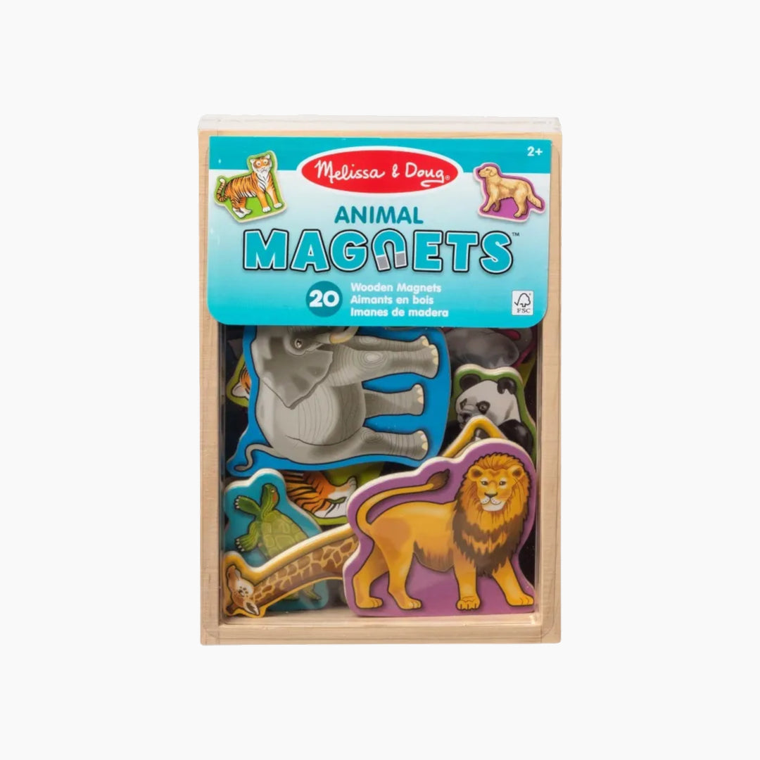 Melissa &amp; Doug wooden animal magnets, multi-colored