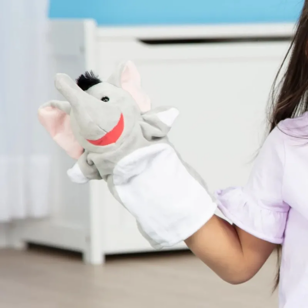 Melissa &amp; Doug Safari Buddies hand puppets set