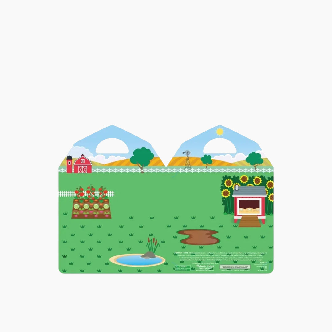 Melissa &amp; Doug Reusable Puffy Stickers- Farm
