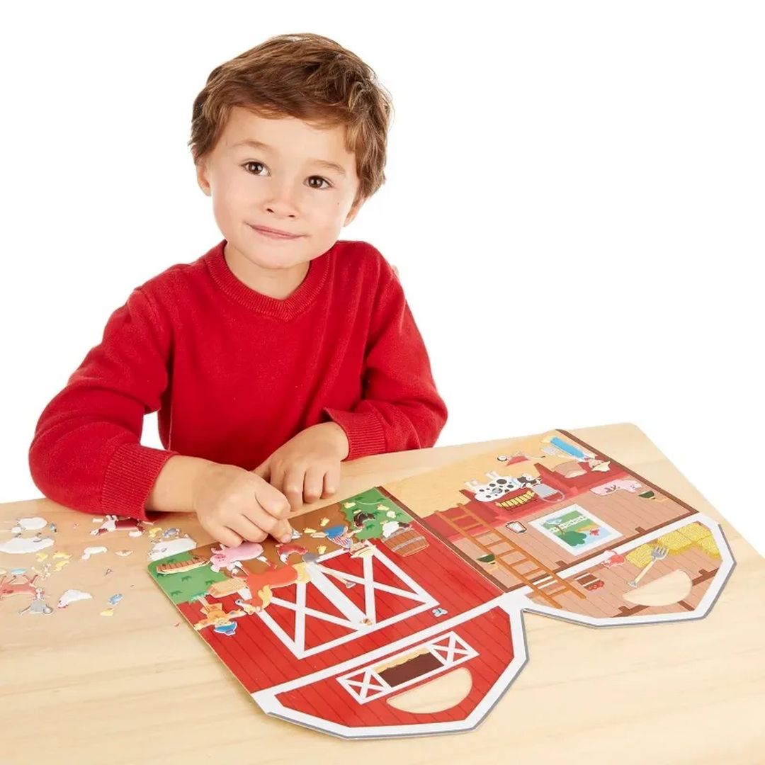 Melissa &amp; Doug Reusable Puffy Stickers- Farm