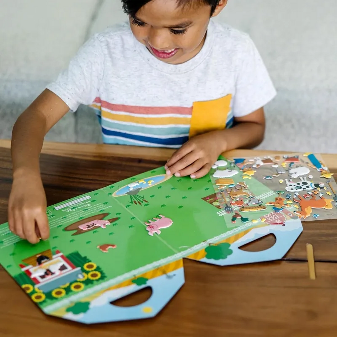 Melissa &amp; Doug Reusable Puffy Stickers- Farm