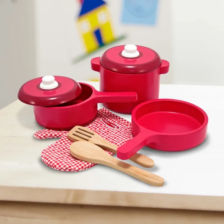 Melissa &amp; Doug Wooden Kitchen Accessory Play Set