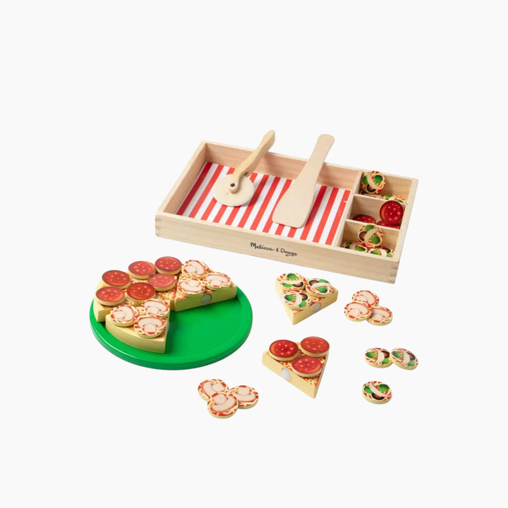 Melissa &amp; Doug Wooden Pizza Party Play Set