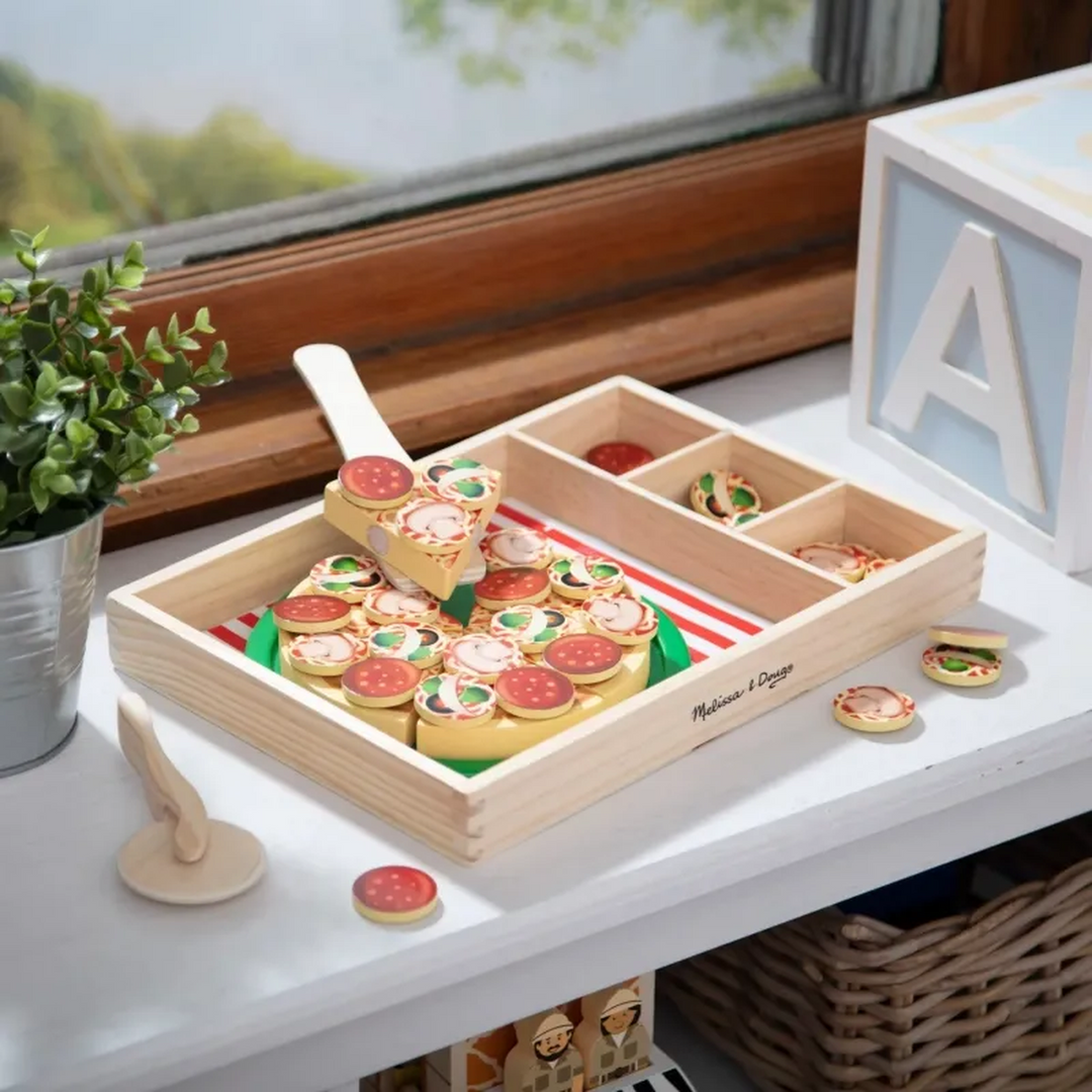 Melissa &amp; Doug Wooden Pizza Party Play Set
