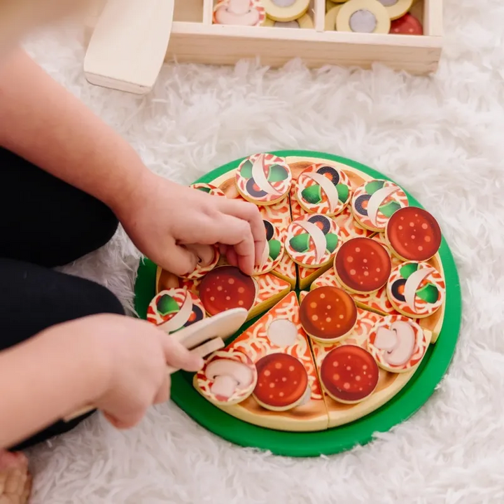 Melissa &amp; Doug Wooden Pizza Party Play Set