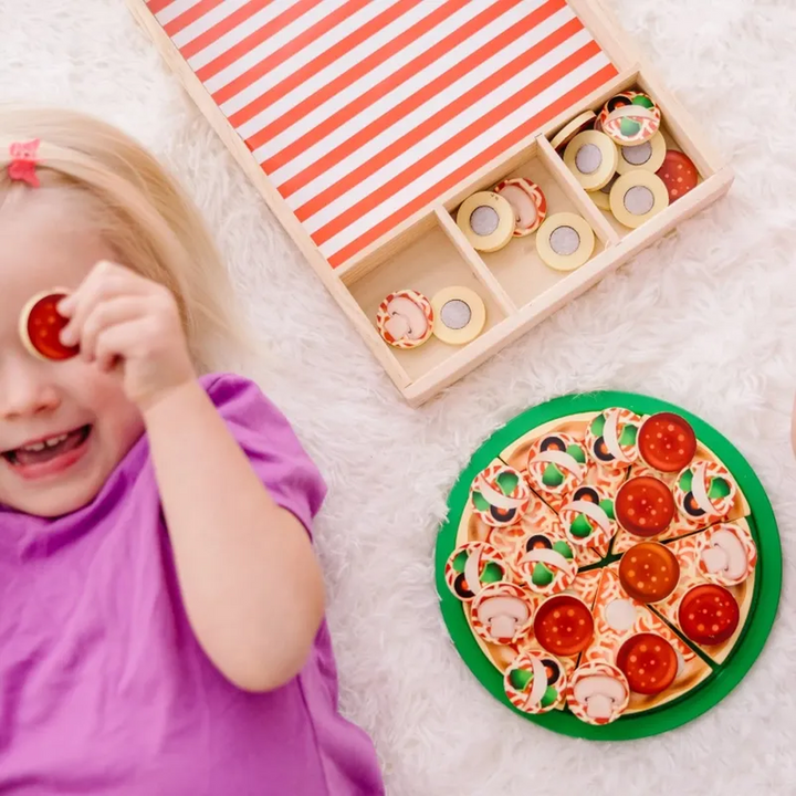 Melissa &amp; Doug Wooden Pizza Party Play Set
