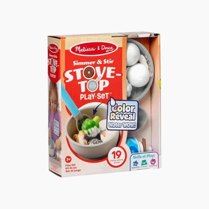 Melissa &amp; Doug Water Wow! Simmer &amp; Stir Stove Top Play Set