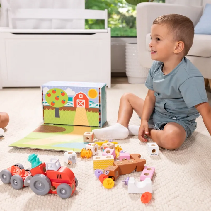 Melissa &amp; Doug Blockables Farm Play Set wooden blocks