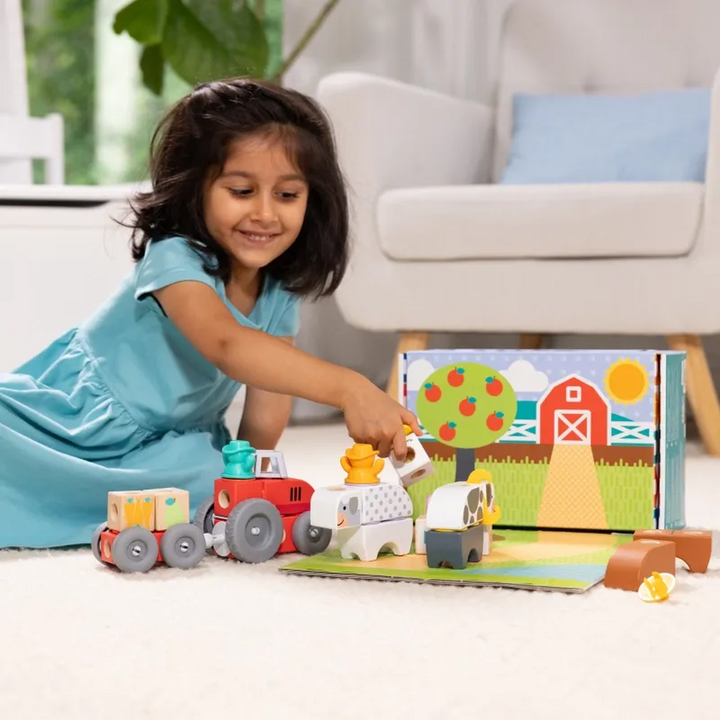 Melissa &amp; Doug Blockables Farm Play Set wooden blocks