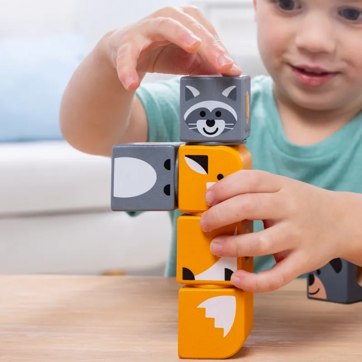 Melissa &amp; Doug Blockables Woodland Friends Play Set- 16 Pcs