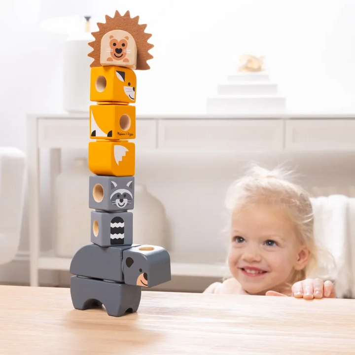 Melissa &amp; Doug Blockables Woodland Friends Play Set- 16 Pcs