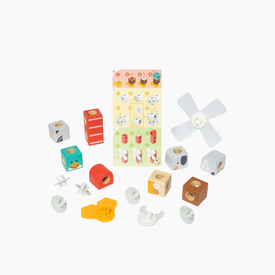 Melissa &amp; Doug Blockables Farm Friends Play Set- 16 Pcs