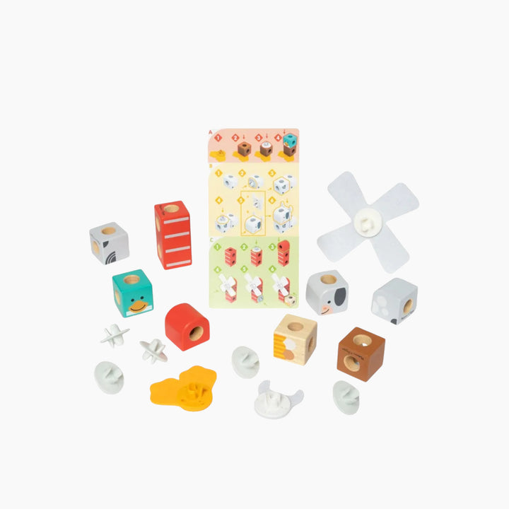 Melissa &amp; Doug Blockables Farm Friends Play Set- 16 Pcs