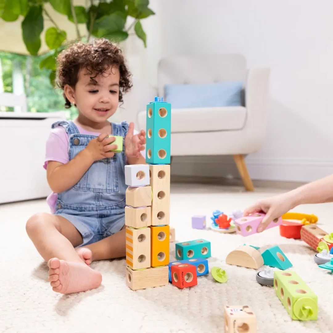 Melissa &amp; Doug Blockables Town Play Set- 73 Pcs