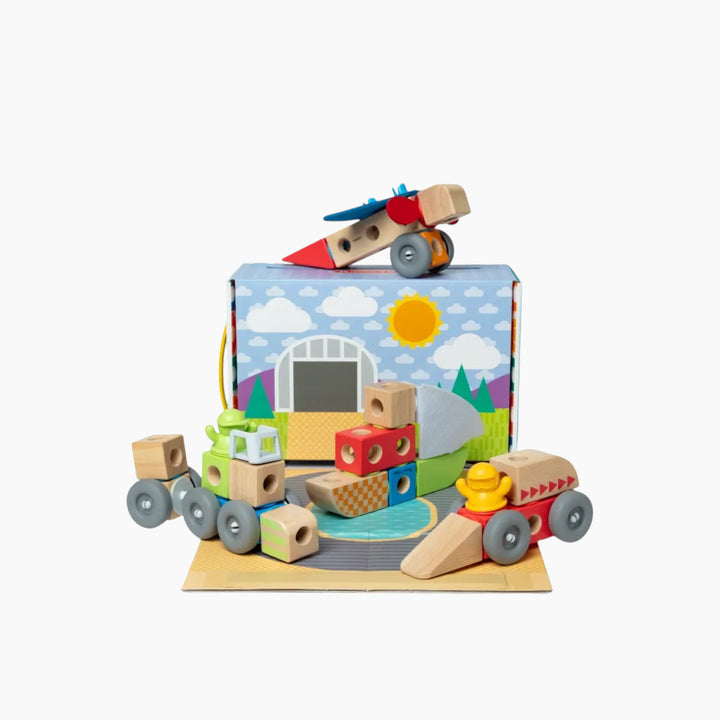 Melissa &amp; Doug Blockables Vehicles Play Set- 54 Pcs