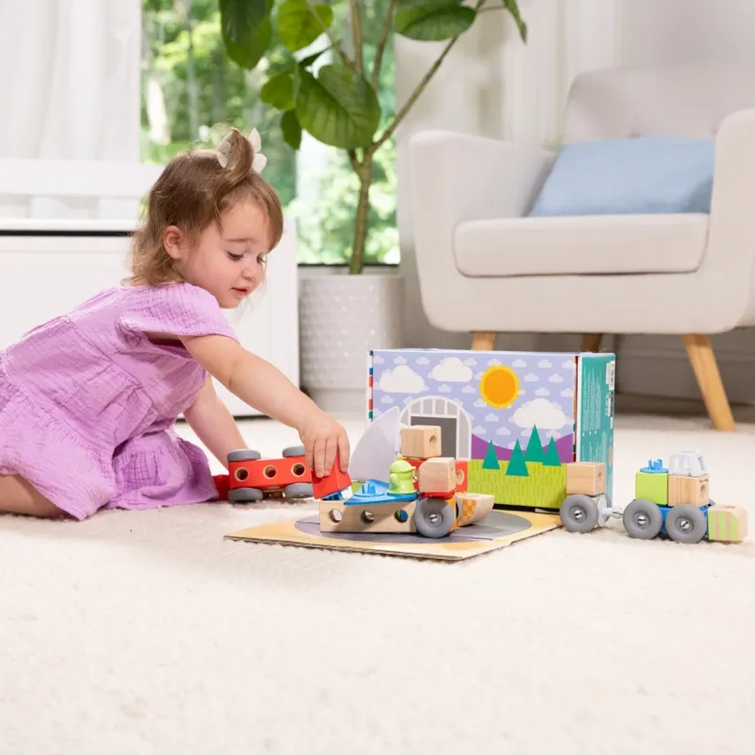 Melissa &amp; Doug Blockables Vehicles Play Set- 54 Pcs