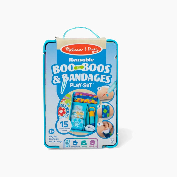 Melissa &amp; Doug Boo-Boos &amp; Bandages reusable play set with pretend wounds and bandages