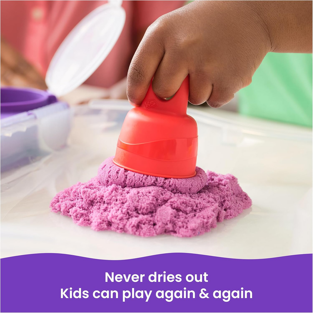 Kinetic Sand Variety Case Playset with moldable sand