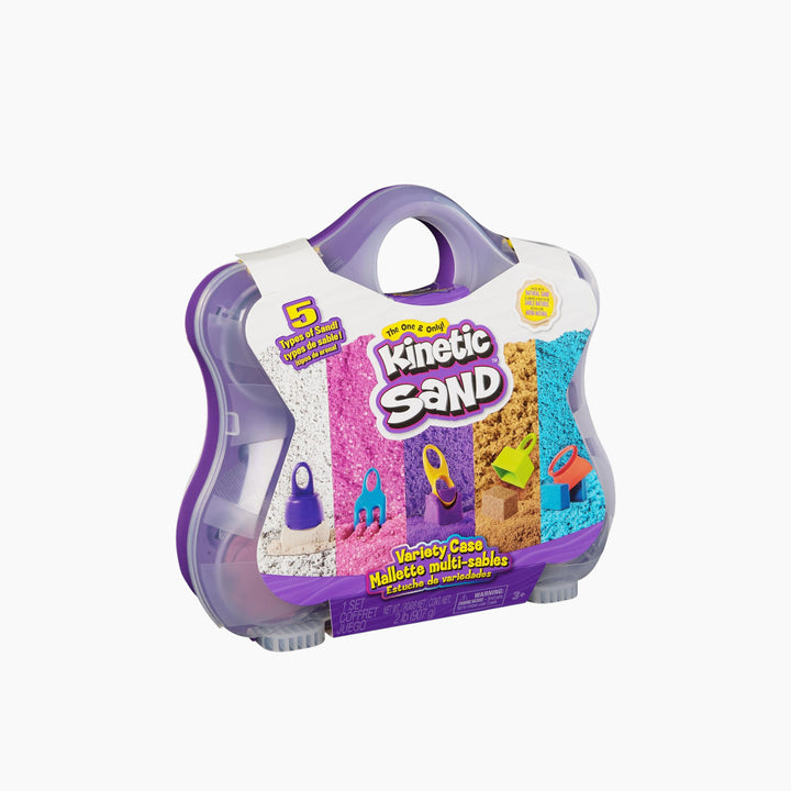 Kinetic Sand Variety Case Playset with moldable sand