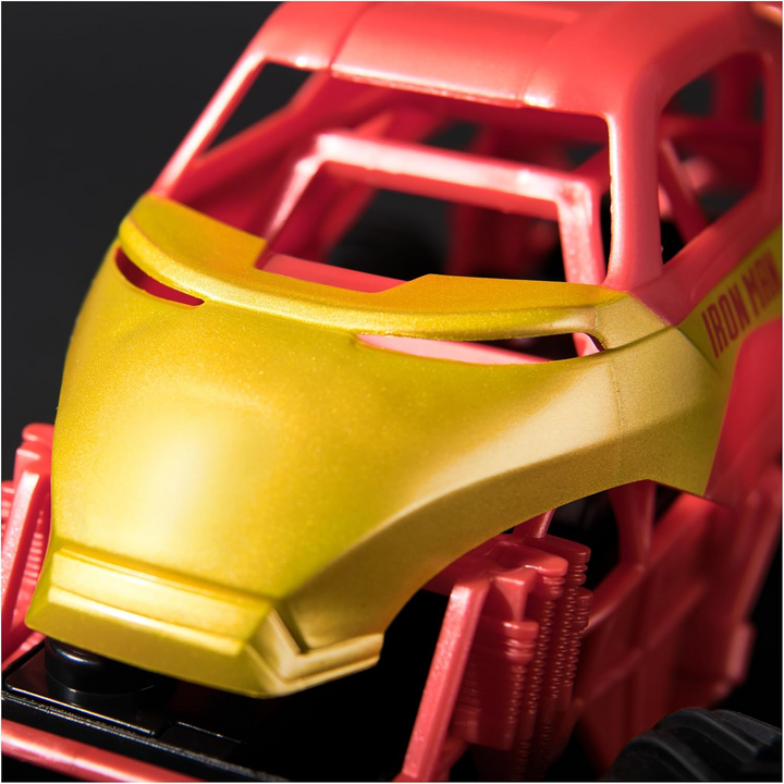 Spin Master Monster Jam Iron Man RC monster truck in bright red and gold