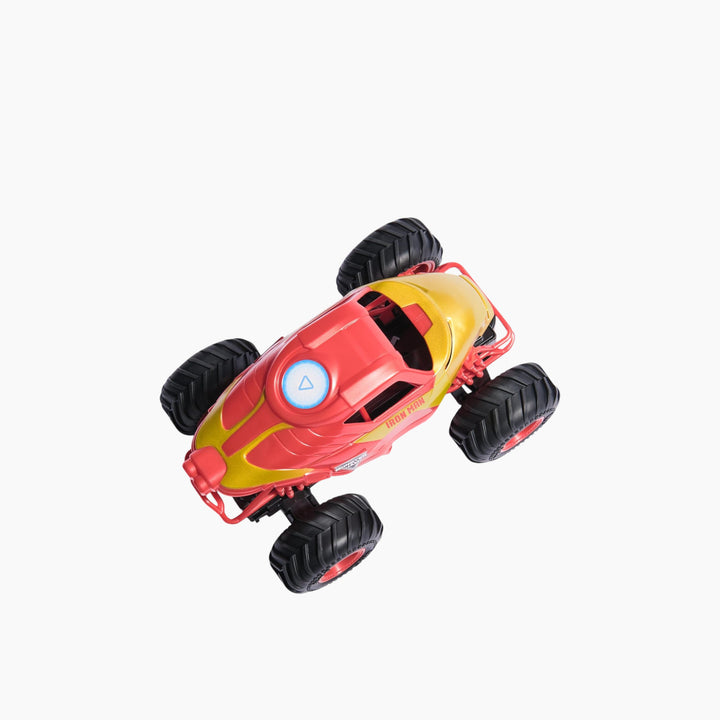 Spin Master Monster Jam Iron Man RC monster truck in bright red and gold