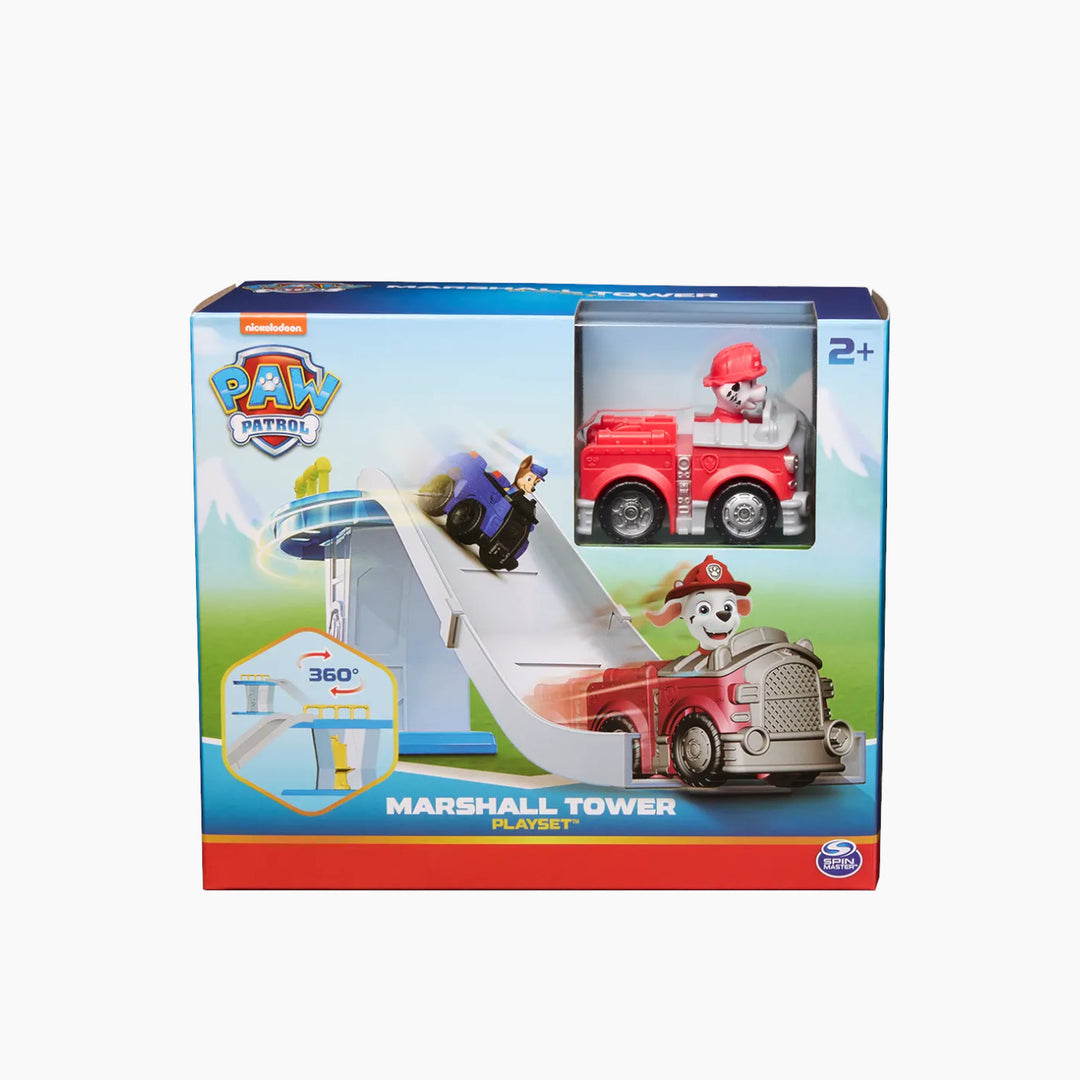 Spin Master Paw Patrol mini playset with character, vehicle, and slide