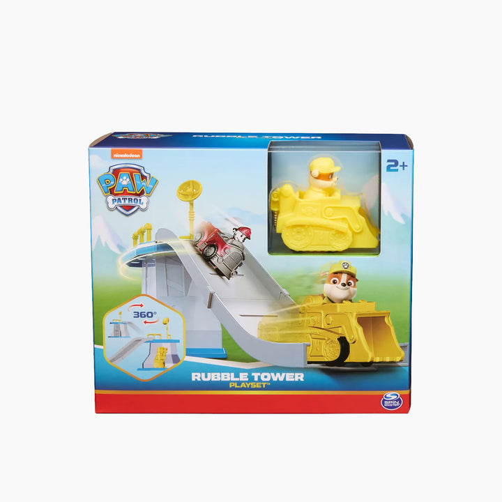 Spin Master Paw Patrol mini playset with character, vehicle, and slide