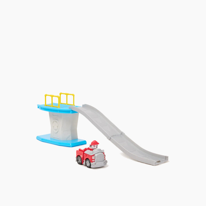 Spin Master Paw Patrol mini playset with character, vehicle, and slide