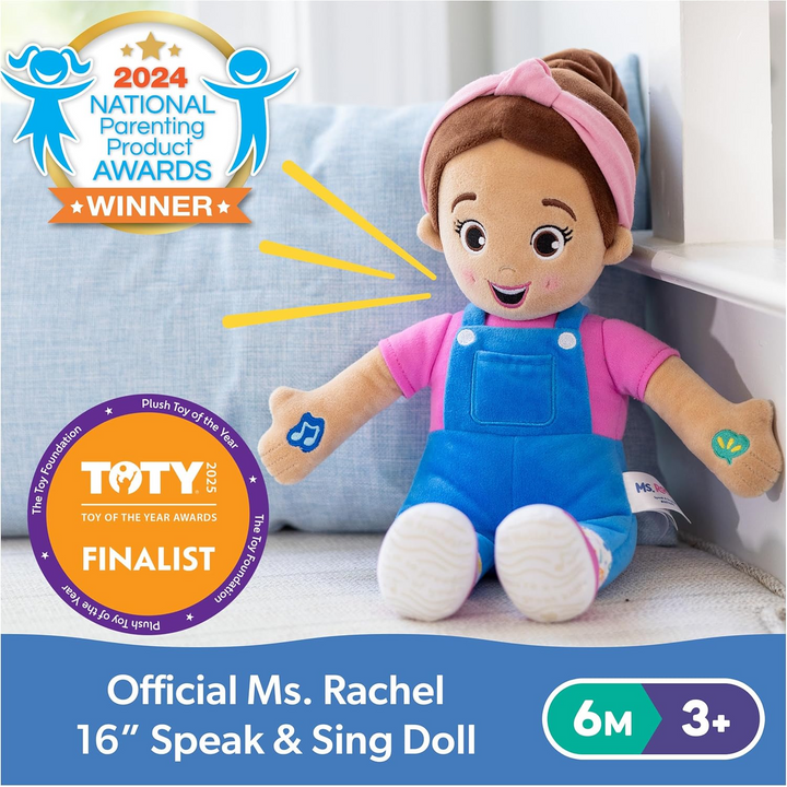 Ms. Rachel Speak &amp; Sing Doll with 16+ phrases and 4 songs