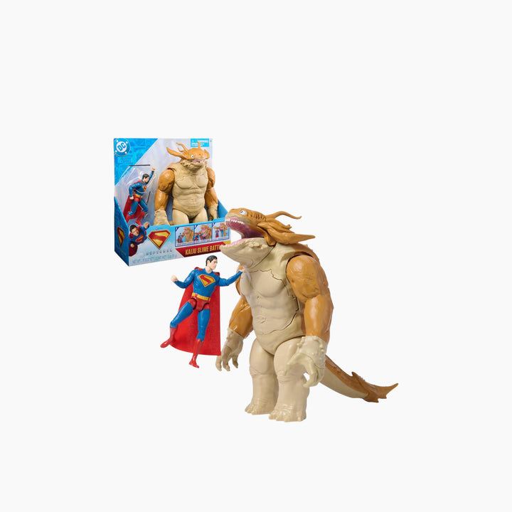 Spin Master Superman Kaiju Slime Battle action figure with 12-inch Kaiju monster and 6-inch Superman figure.