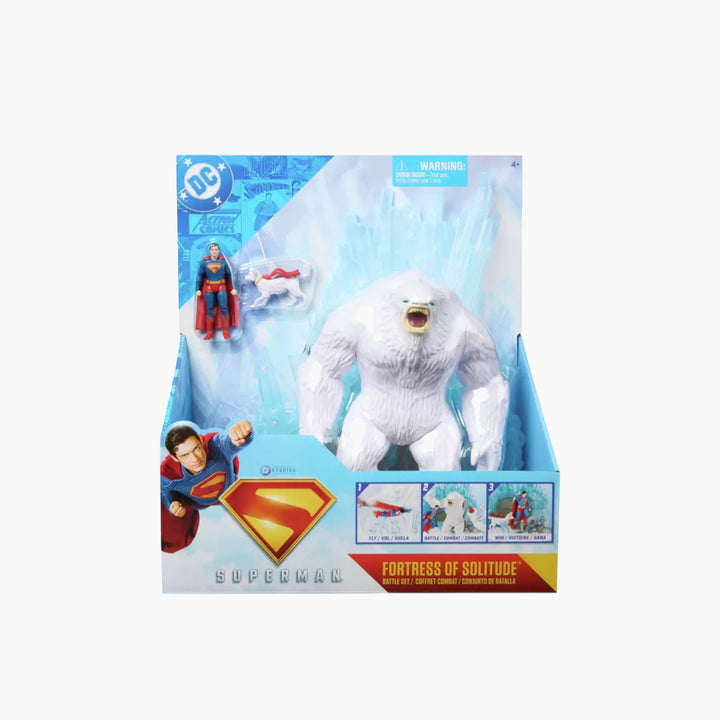 Spin Master DC Comics Superman Fortress Of Solitude Battle Set playset with figures