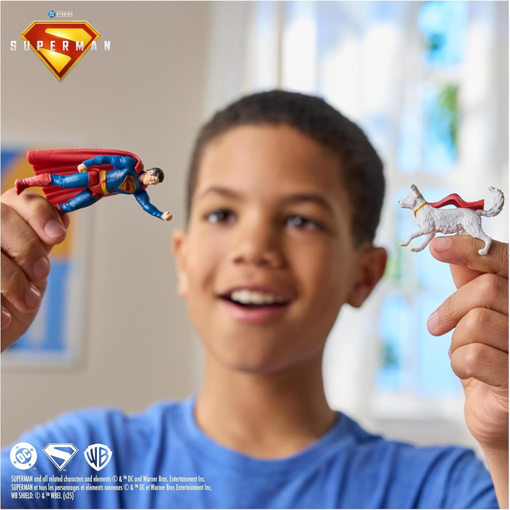 Spin Master DC Comics Superman Fortress Of Solitude Battle Set playset with figures