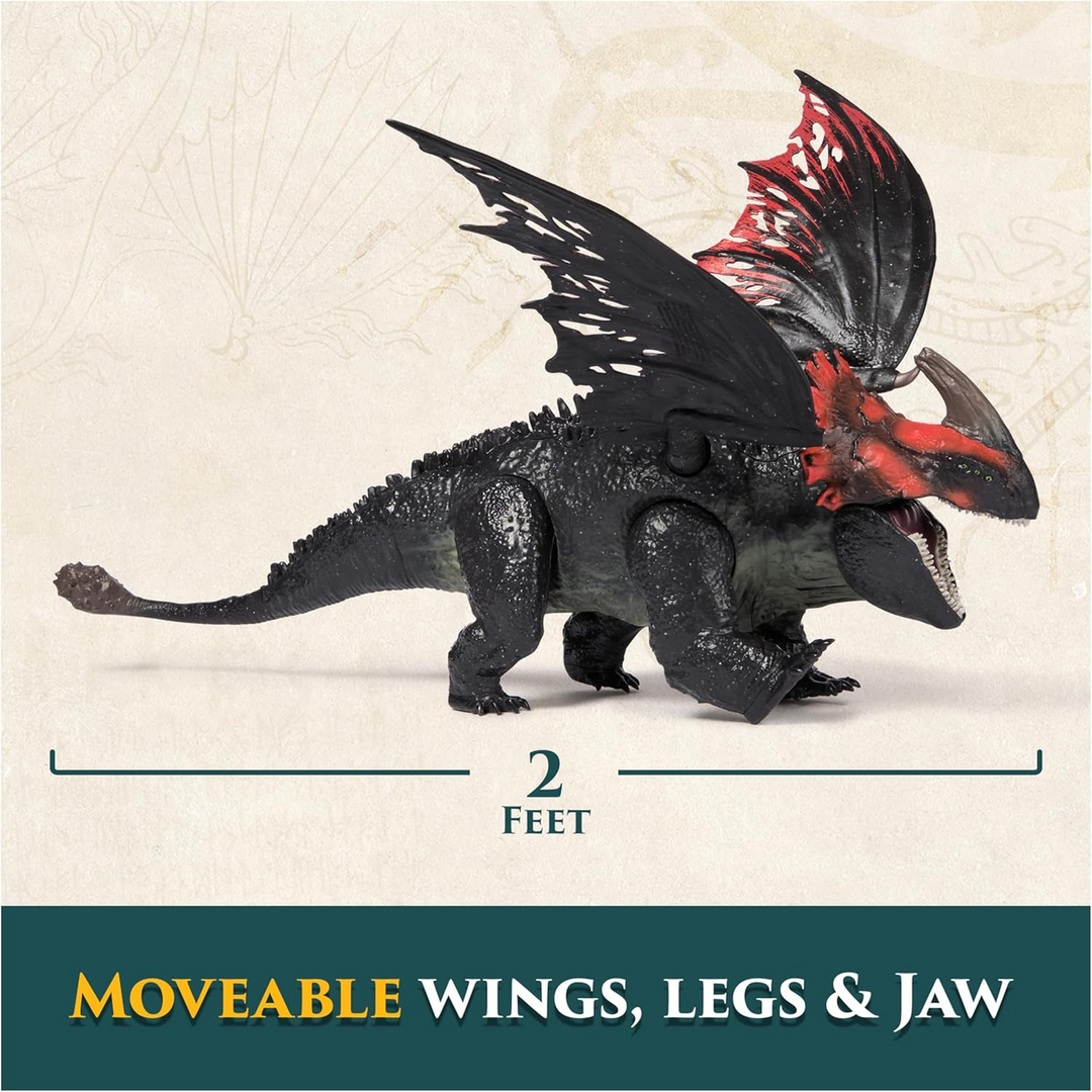 681147087514DreamworksDragons_HowToTrainYourDragon_TitanRedDeathwithSound_2_framed - HUNA