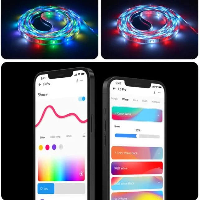 SONOFF L3 Pro RGBIC Smart LED Strip Lights - HUNA