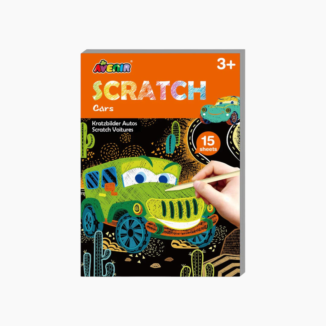Avenir Mini Scratch Book - Cars