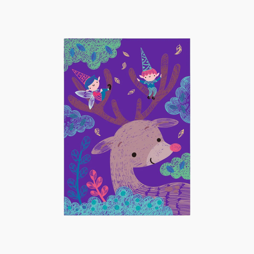 Avenir A5 Scratch Book - Elves In The Forest