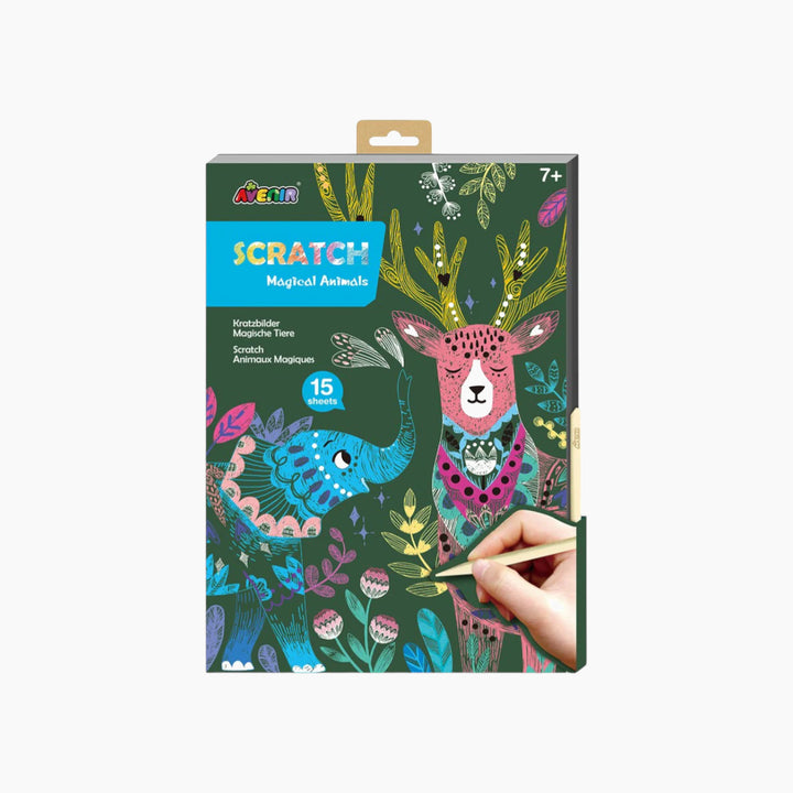 Avenir A4 Scratch Book - Magical Animals