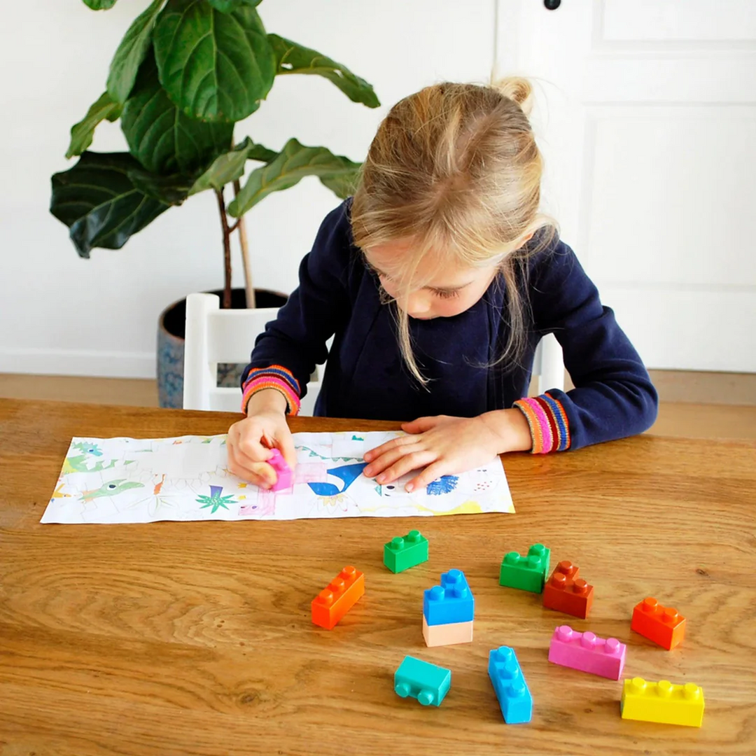 Avenir Blocks "N" Crayons Dinosaur