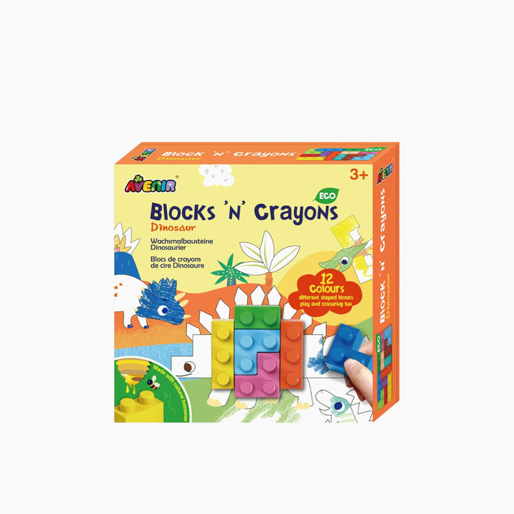 Avenir Blocks "N" Crayons Dinosaur