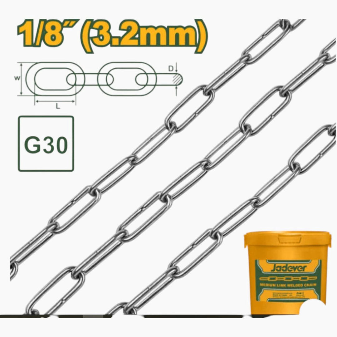 Jadever Steel Chain 3.2mm Plastic Coated Chain - HUNA