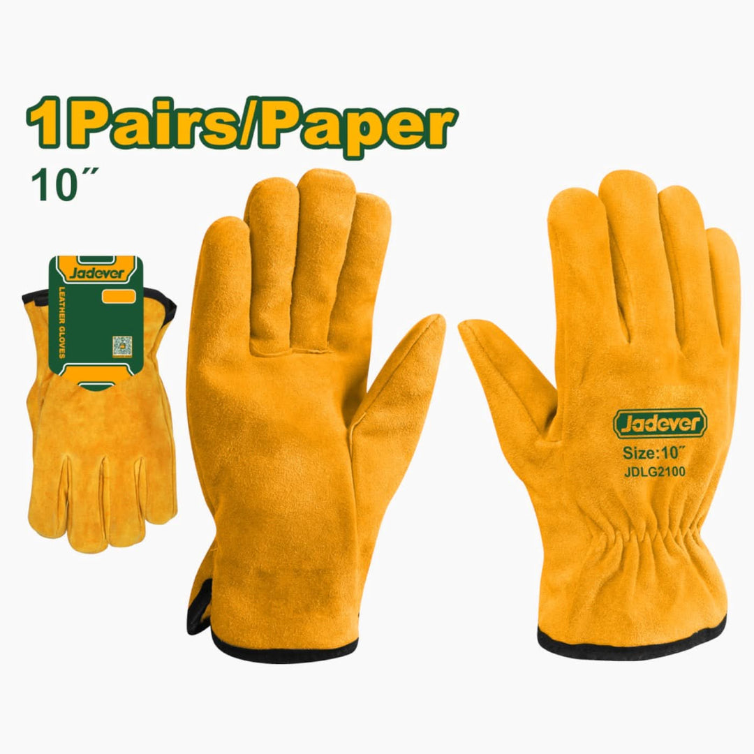 Jadever Heavy Duty Leather Gloves - HUNA