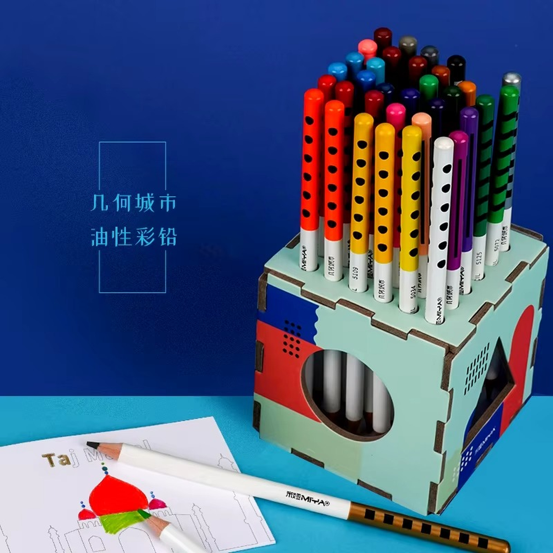 Miya Geometry City Oil Colored Pencils