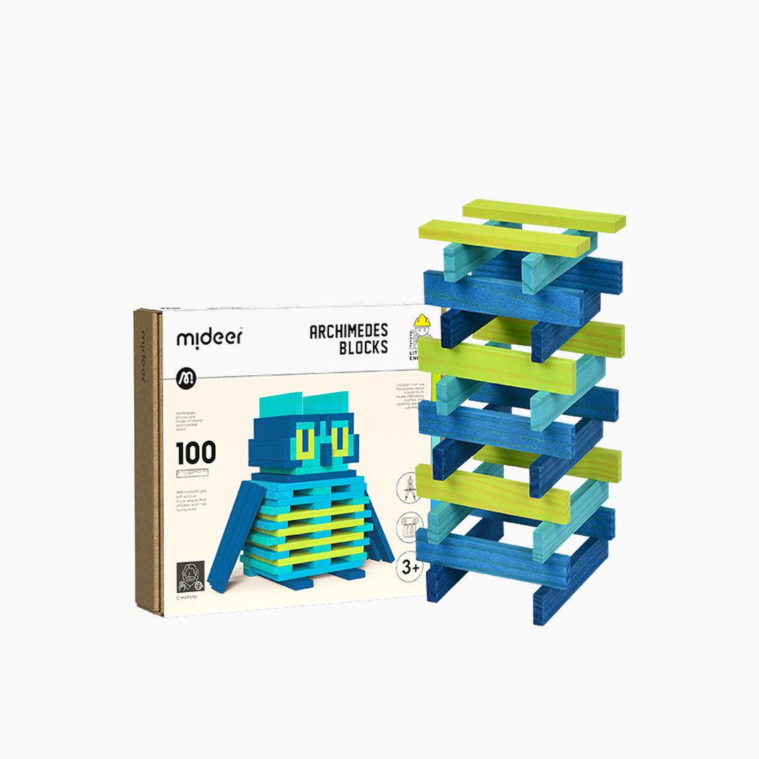 Mideer Cityblocks Archimedes Wooden Blocks Age 3+