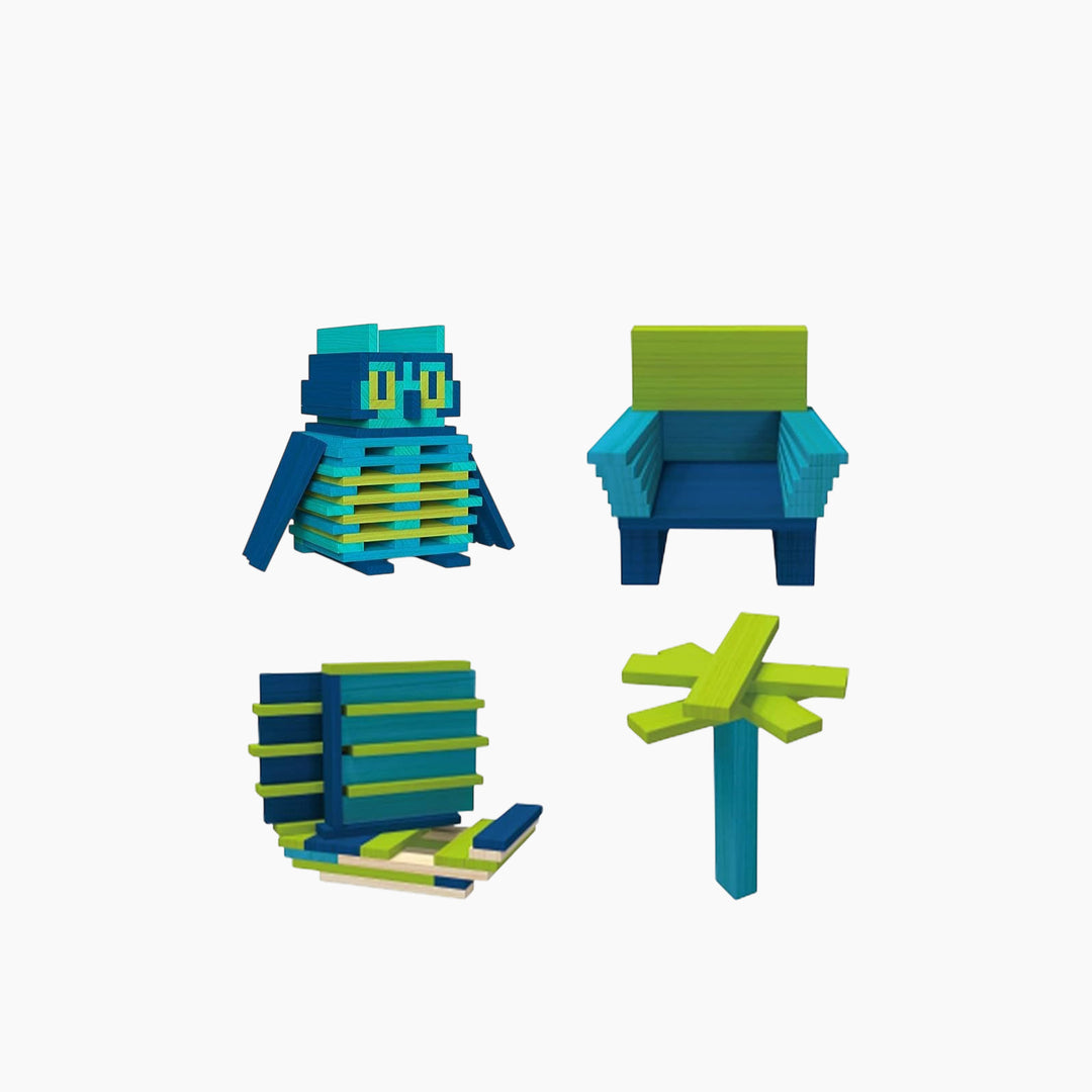 Mideer Cityblocks Archimedes Wooden Blocks Age 3+