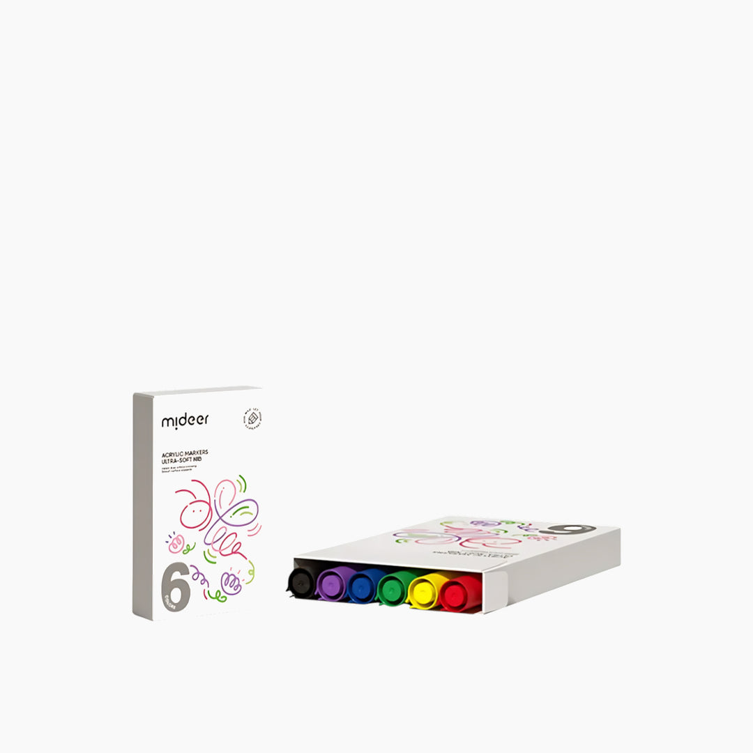 Mideer  Acrylic Markers  UltraSoft Nib   Age 4+