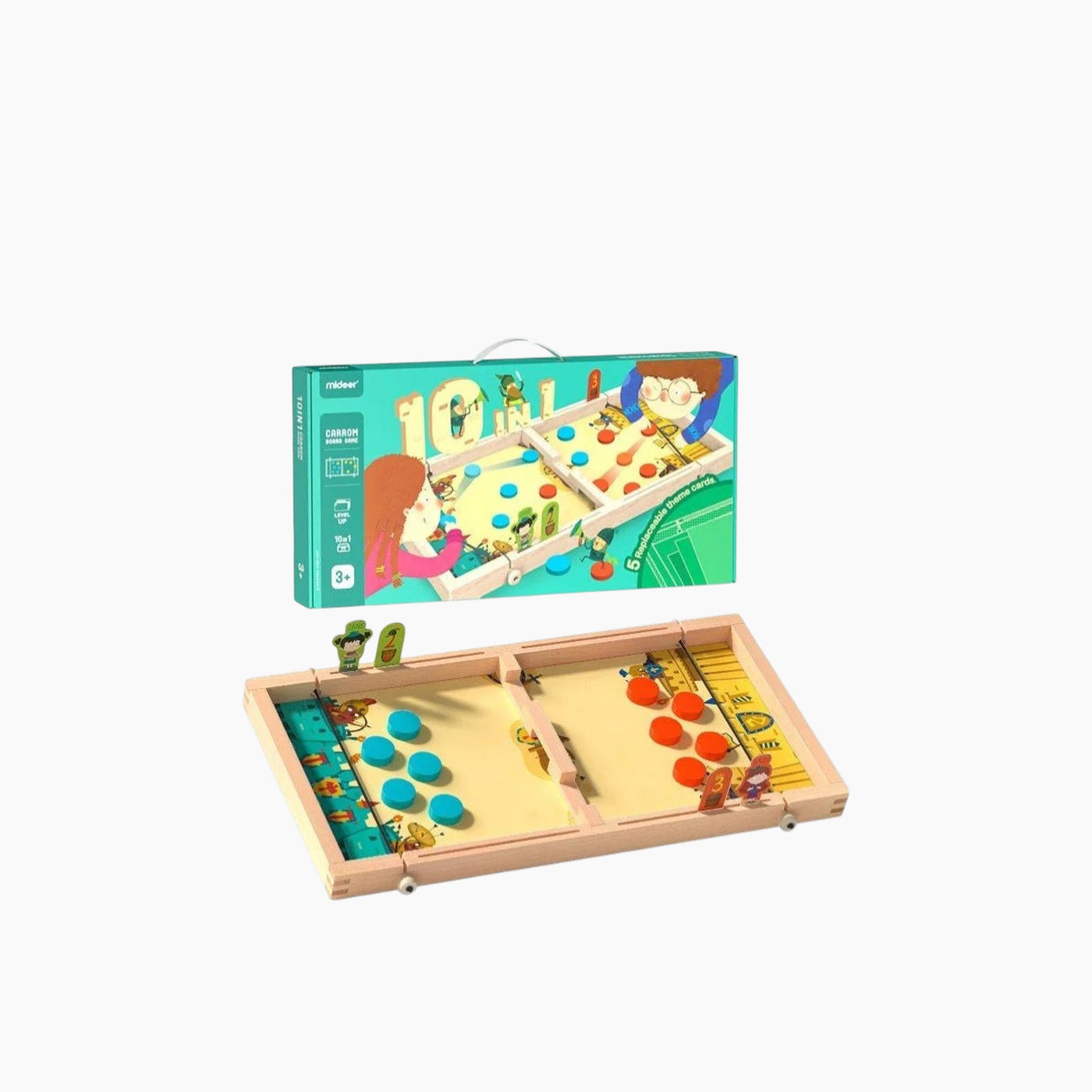 Mideer 10 in 1 Carrom Board Game 窶・Age: 3+ Mideer 10 in 1 Carrom Board Game 窶・Age: 3+