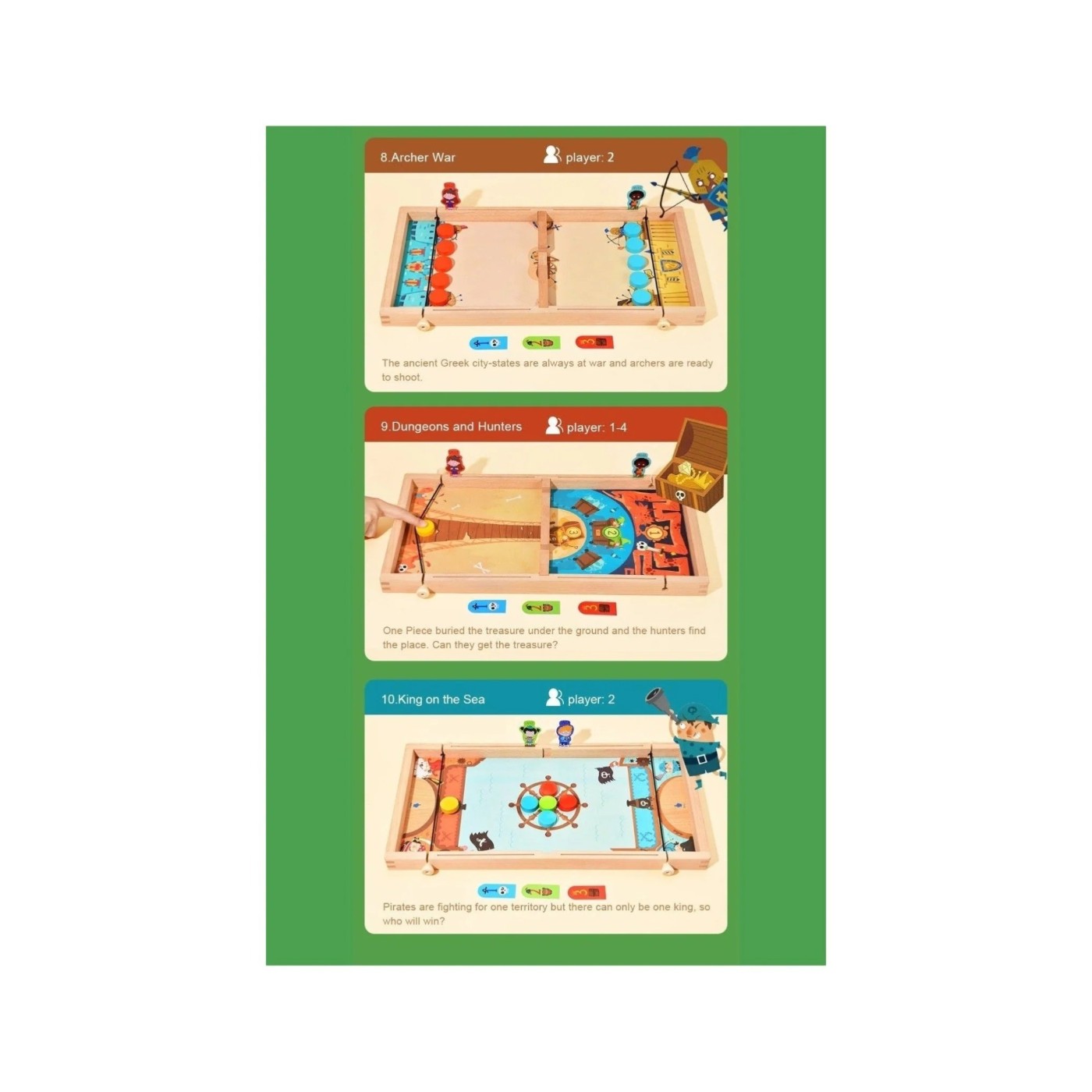Mideer 10 in 1 Carrom Board Game 窶・Age: 3+ Mideer 10 in 1 Carrom Board Game 窶・Age: 3+
