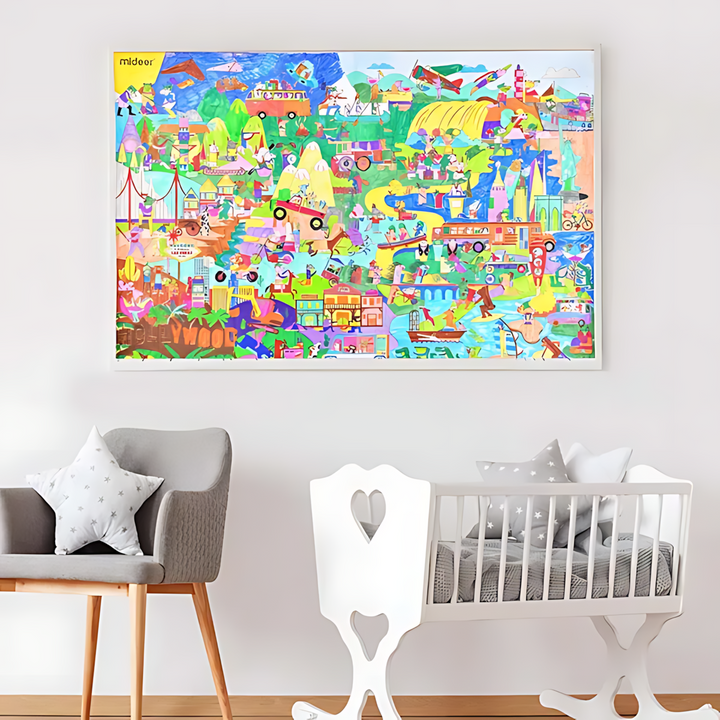 Mideer  World Traveler Coloring Poster Age 3+