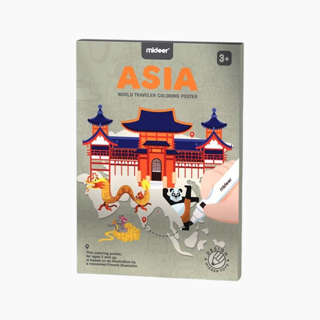 Mideer  World Traveler Coloring Poster Age 3+